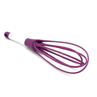 China Viable Twist Beater 2-in-1 Ball And Flat Beater Silicone Coated Steel Wire 11.5 Inch Folding Beater for sale