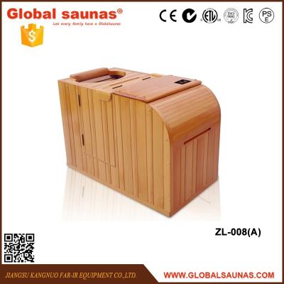 China Computer Control Panel Portable Dry Steam Half Body Sauna for sale