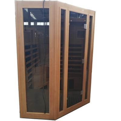 China Computer Control Panel 2 Person Sauna Room Infrared Sauna With Carbon Heaters for sale