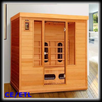 China Computer Control Panel 4 People Sauna Room , Far Infrared Greenhouse Sauna Room for sale