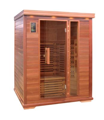 China Computer control panel paulownia sauna wood panels sauna burning belt fat for belly for sale