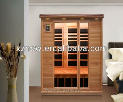 China Computer control panel infrared sauna room with infrared sauna heating element gym spa health therapy equipment for sale