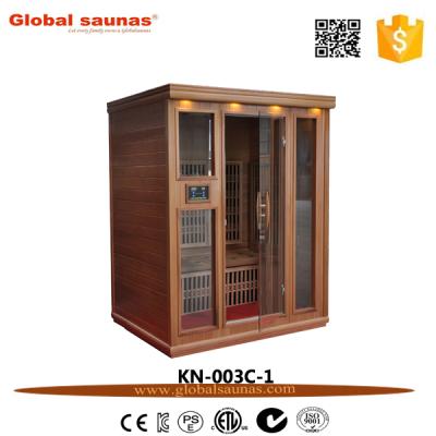 China 3 Person Spa KN-003C-1 Computer Control Panel Luxury Far Infrared Sauna Room Price Malaysia for sale