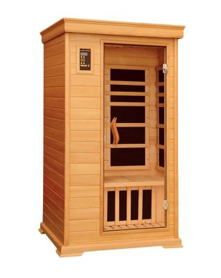 China Computer control panel small size single infrared sauna room, mini single infrared sauan room for 1 person for sale