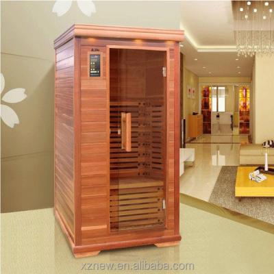 China Computer Control Panel One Person Hot Tub , Far Infrared Oxygen Ionizer Sauna Cabin for sale