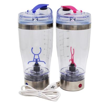 China With Gold Vortex Mixer Rechargeable Portable Shaker Protein Shaker 450ml Electric Complex Shaker Bottle for sale