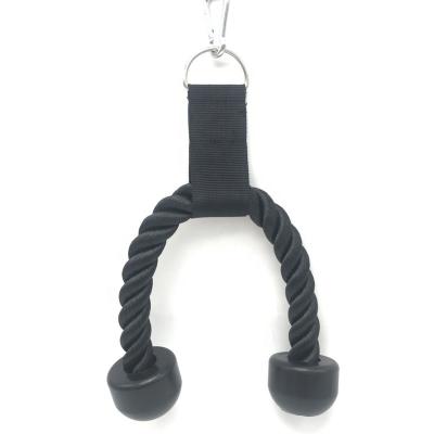 China Newest fashion style durable popular double braided nylon training tricep rope for gym for sale