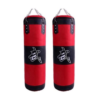 China Wholesale Customized Leather Punching Weight Bag Fitness Hanging Sandbag for sale