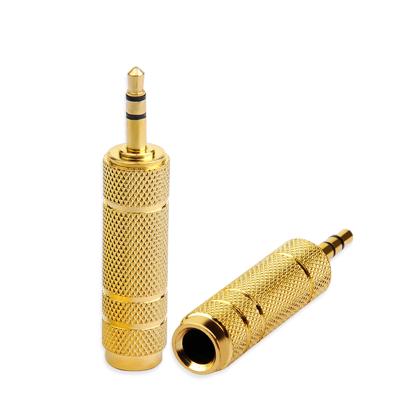 China cantell 3.5mm to 6.35mm jack adapter guitar adapter 6.35mm male to 3.5mm female connector adapter CA-A3562 for sale