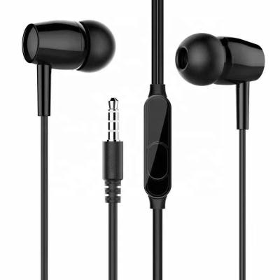 China cheapest handfree In-ear 3.5mm MIC earphones headphones wired earphones for mobile phones for sale