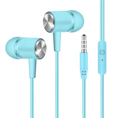 China wholesale cheap price colorful In-ear cantell in ear handsfree earphone with box packing wired earphone with microphone for sale