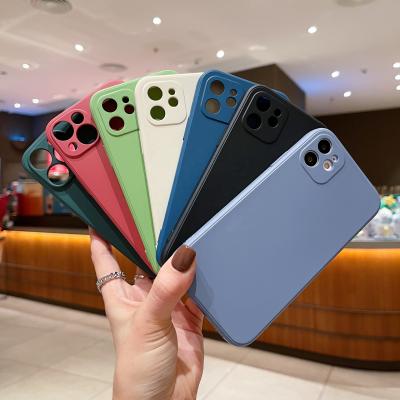 China Latest color design shockproof phone case for iphone 13 12 tpu 11 case with full lens cover for sale