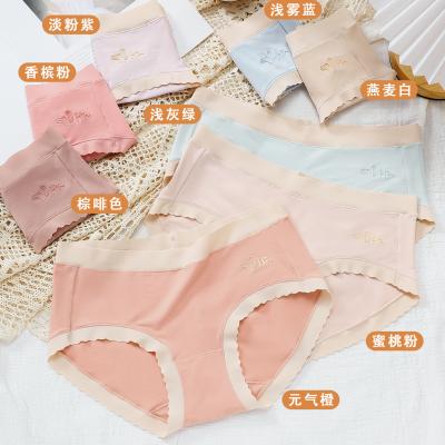 China 2021 Beautiful Hot Sale Colorful Candy Mid-Rise Women Anti-Static Briefs Soft and Comfy 60s Modal for Girls Young Lady Underwear Panties for sale