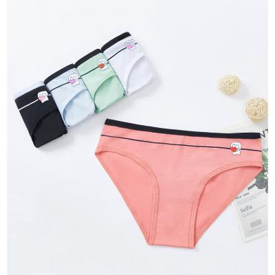 China Various Colors Hot Selling Anti-static With Printing Cotton Girls Briefs Factory Design Young Girls Underwear Panties New for sale