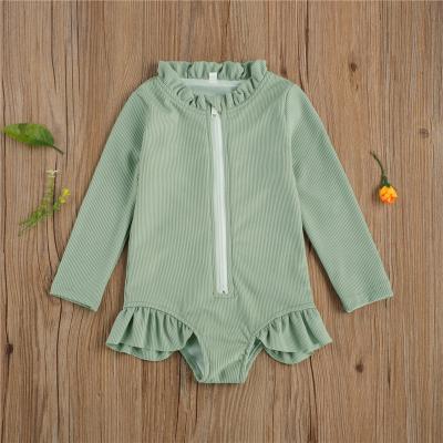 China Girl Girls Breathable Hot Teen Bikini 12 Year Old Swimwear Kids With Long Sleeve for sale