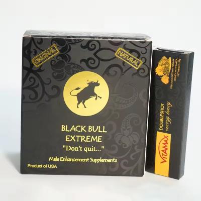 China Black Rhino Honey Printed Mini Pill Pouch 3D Lenticular Card Display Box Custom Paper Box Packaging for sale