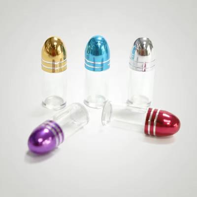 China Male Enhancement Clear  Empty Pill Capsule Bullets Plastic Single Pill Bottle for sale