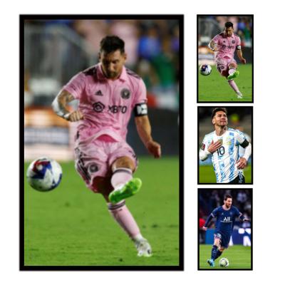 China PET Messi Lenticular 3D Poster Custom 0.6mm Thickness Without Frame for sale