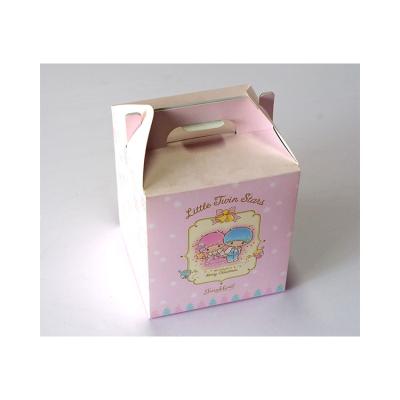 China Easy To Carry Portable Bakery Cake Gift Box Low Price Sale Dessert Packaging Boxes With Handle for sale