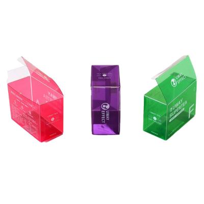 China PVC Printing Customized Clear Plastic Box Packing PVC Toy Gift Protector Pet Folding Packing Box for sale