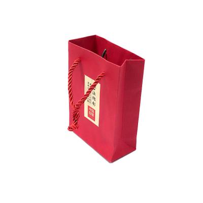 China Recyclable Custom Printed Luxury Small Jewelry Wedding Gift Packaging Retail Paper Bag With Logo for sale