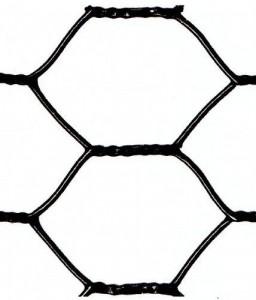 Chine Black Vinyl Coated Hexagonal Wire Netting 1