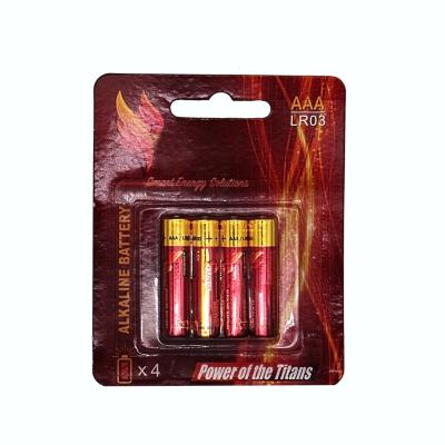 China Toys LR03. AAA1.5V AAA Batteries Alkaline Accumulator Size AAA lr03 1.5v Battery For Toys for sale