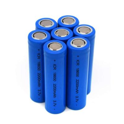 China Wholesale High capacity 18650 rechargeable flat surface lithium battery with 1200mAh rechargeable lithium battery for toy led light for sale