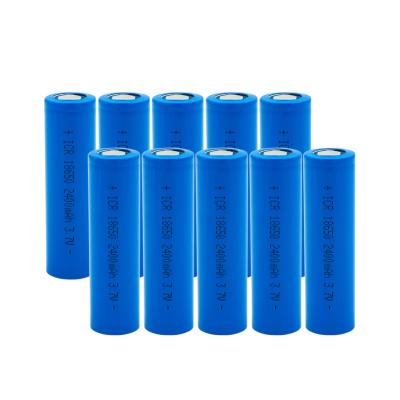 China Toys Icr18650 3.7v lithium Ion Rechargeable 2400mah 2.4ah Li-ion Icr 18650 batteries cell with China factory price for sale