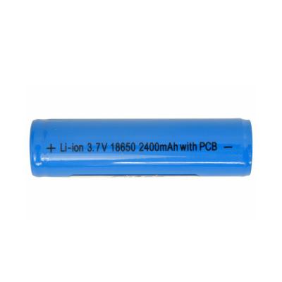 China Hot Selling new products toy rechargeable lithium ion Li-ion Cylindrical Battery Icr 18650 cells 3.7v 2400mah for sale