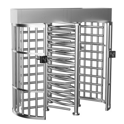 China 304 Stainless Steel Magnetic Full Height Turnstile Double Channel Access Control Full Height Turnstile Gate for sale