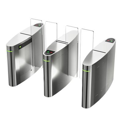 China 304 Stainless Steel Anti-Static Glass Sliding Speed Gates Turnstile With Card Reader Access Control Silding Turnstile for sale