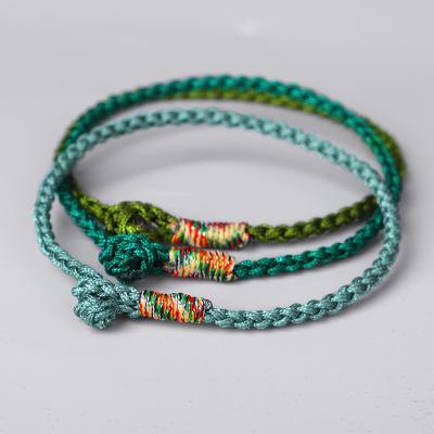 China Hotsale Bohemian Friendship Bracelet Bohemia Wax Line Boho Handmade Braided Rope Bracelet For Holiday for sale