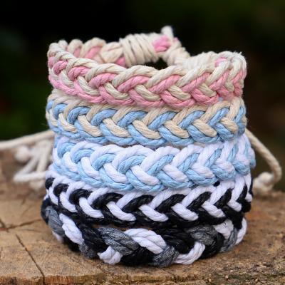 China BOHEMIA Bohomain Lucky Rope Cotton Bracelet Handwoven Custom Handwoven Trendy Bracelet For Women Jewelry for sale