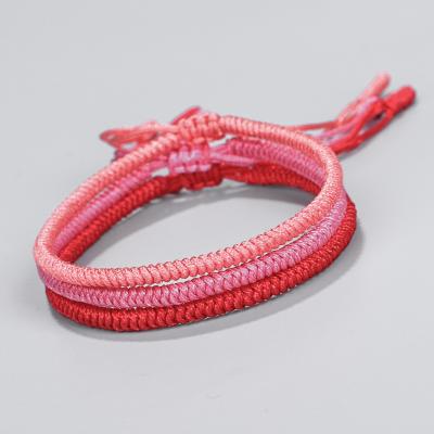 China Adjustable Braided Women Lucky Bracelet For Men And Red Rope Knots Handmade Tibetan Buddhist Fortune Bracelet Ethnic for sale