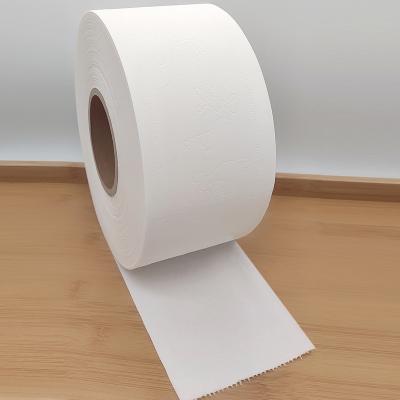 China Hotels OEM Custom Sizes Toilet Paper Jumbo In Public Place 2 PLY Toilet Paper Embossing Jumbo Rolls for sale