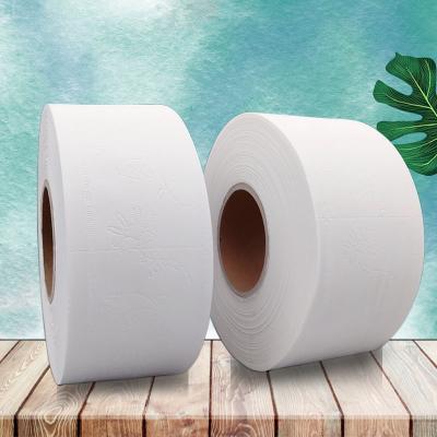 China Hotels Wholesale High Quality Custom Logo 1 2 Ply Wood Pulp Tissue Paper Blank Elephant Roll 18 Gsm for sale