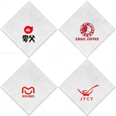 China China Towel Manufacturers 25cm*25cm Restaurant Napkins Cheap Pulp Customized White Paper And Virgin Paper Napkins China Napkin for sale