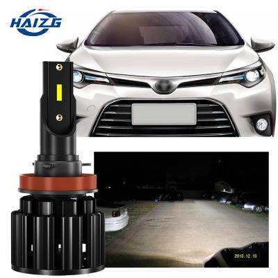 China Hot Selling Aluminum H1 H4 H7 9005 9006 10000lm 50w Aviation HAIZG Lighting System Auto Car Led Headlights for sale