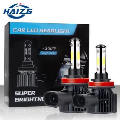 China HAIZG H7 Mini LED Headlight Bulbs Conversion Kit 6500K Cool White Led Headlight Car Mini Headlight For Car D6 Led Headlight for sale