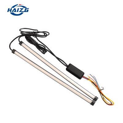 China New Hot Selling Dual Color Flexible Car Tail Light DRL Car Tail LightMulti-function Flash LED Tail Trunk Strip LightMulti-function for sale