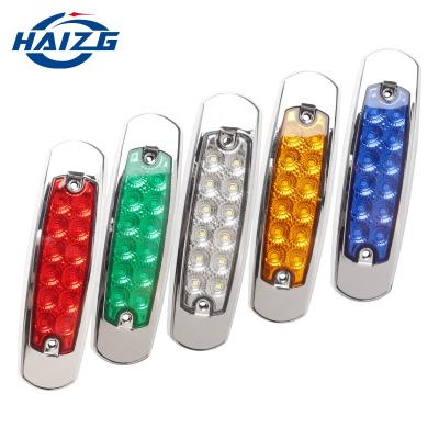 China /warning signal HAIZG 24v auto led light truck marker light led yellow signal light 24V LED indicator side beacons for sale