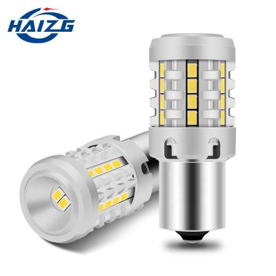 China HAIZG auto led 1156 3165 car light bulb car bulb 7740 7743 led singal turning light 1157 3157 canbus not error reverse led light universal for sale