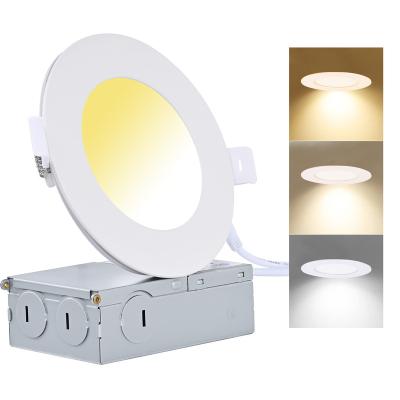 China Shenzhen Youth Green Modern Ultra Slim Bedroom Office Round Fitted ETL ODM OEM LED Black White Slim Panel Light (5013033) for sale