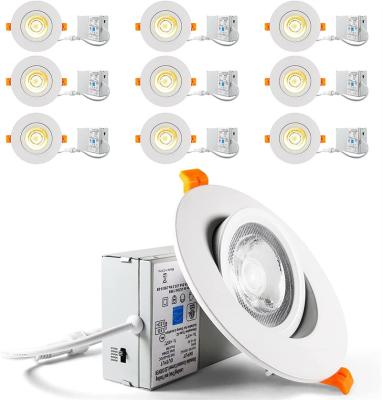 China Traditional 4inch LED gimbal downlight 9W led downlight 120V led recessed gimbal downlight for sale