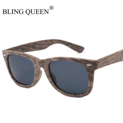 China Fashion Sunglasses Classic Glasses Plastic Wooden Wooden Sunglasses Blue Lightweight Cup Frame for sale