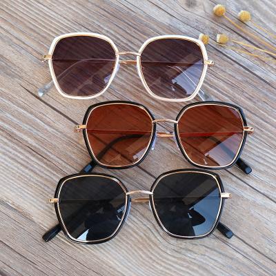 China 2021 Fashion Sun Glasses Kids Sunglasses Boys Girls UV400 Metal Frame Cute Baby Sun Glasses Cute Colorful Eyewear for sale