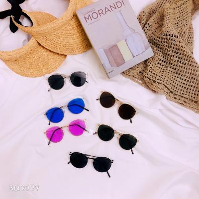 China Newest Fashion Sunglasses Metal Frame Kids UV400 Sunglasses Round Shaped Sun Glasses For Baby for sale