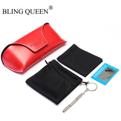 China Eyewear Glasses 2020 High Quality PU Material Fashion Sunglasses Cases Bags Screw On for sale