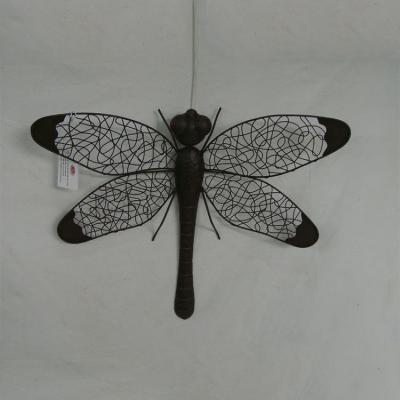 China Dragonfly Decorations Wrought Iron Dragonfly Wall Decor For Living Room for sale